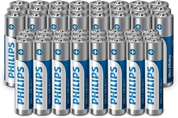 Philips Ultra AA/AAA Alkaline Batteries Combo - Multi-Use for Various Devices, Pack of 48 - 1