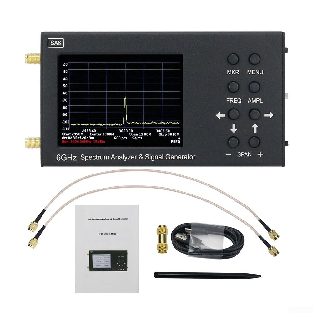 SA6 - Analizador de espectro portátil de 6 GHz con generador de señal para prueba WiFi LTE RF dispositivo portátil