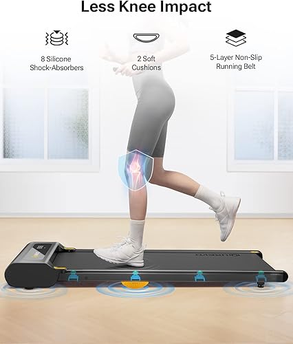 Miniatura 2 de UREVO Walking Pad, Under Desk Treadmill for Home/Office, Portable Walking Treadmill 2.25HP, Walking Jogging Machine with APP 265 lbs Weight Capacity