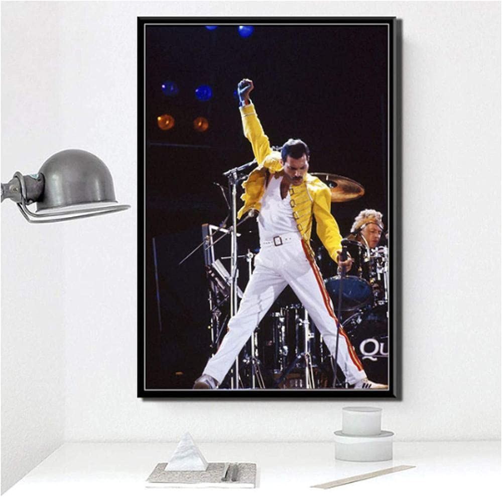 ERUZO Adult 5D Diamond Painting Set Freddie Mercury Bohemian Rock Music Star Art Crafts for Home Wall Decoration 30x40cm