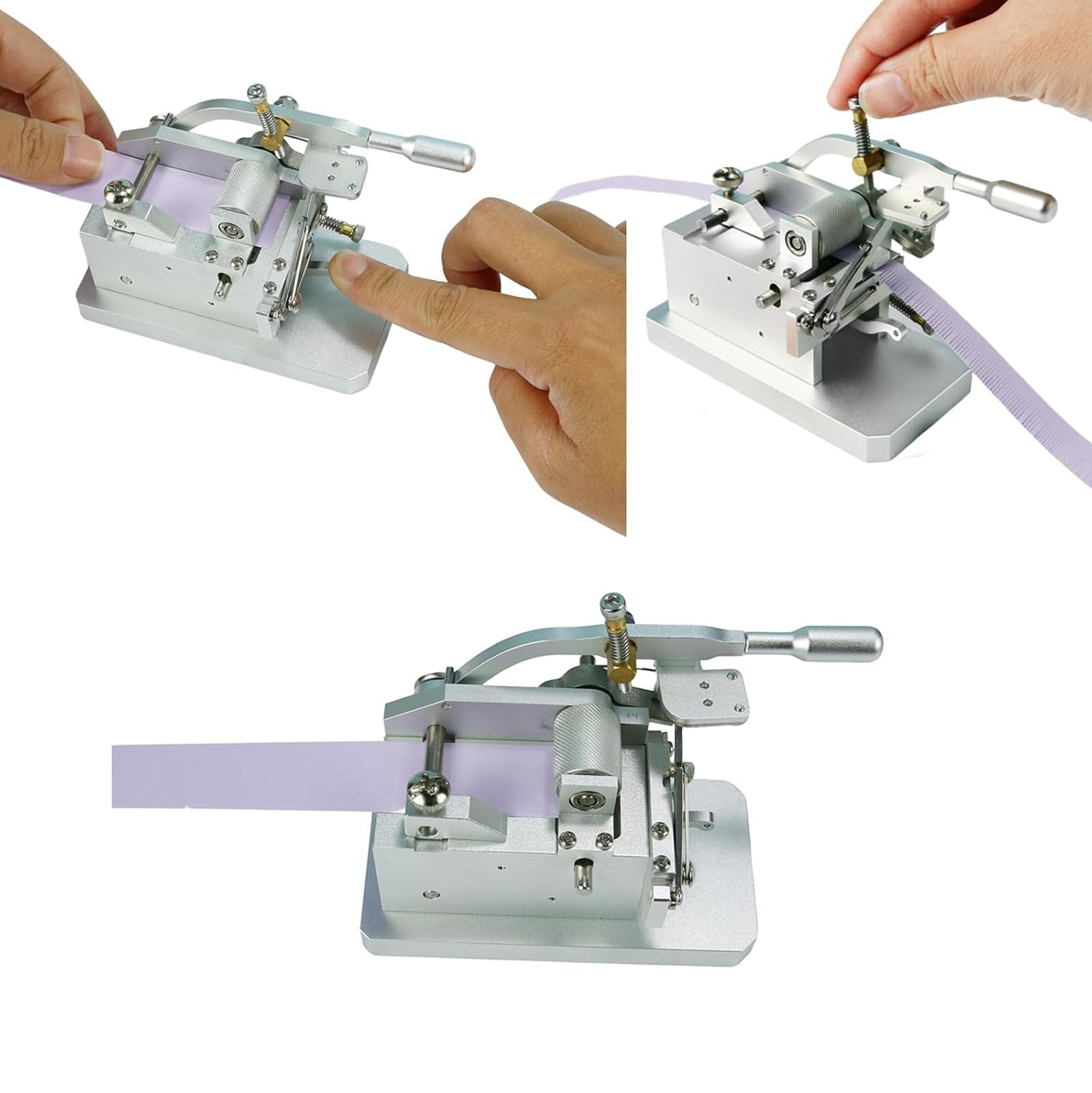 Outil de coupe de pompons pour quilling, machine à fringer, coupe de style ciseaux avec technologie d'alimentation en papier, coupe des bandes de 5 mm à 20 mm pour la création de fleurs et de pompons