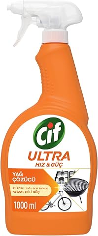 Cif Ultra Hız & Güç Yağ Çözücü Sprey Leke ve Kir Çıkarıcı 1000 ml