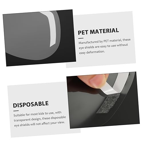 Miniatura 4 de 60 viseras transparentes de corte de pelo para niño y niña, protegen los ojos del cabello durante los cortes, material para mascotas para duchas,