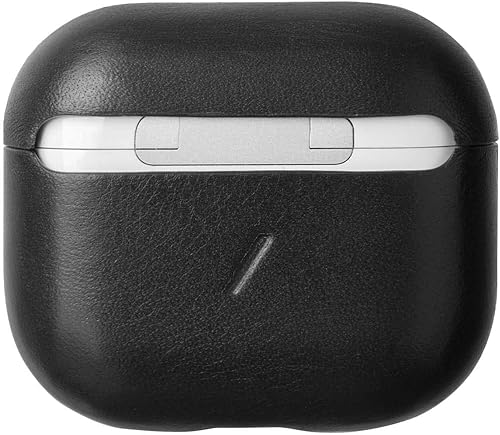 Miniatura 3 de Native Union Funda de cuero para AirPods (3ª generación), hecha a mano, totalmente envuelta, de piel italiana, compatible con cargadores Negro