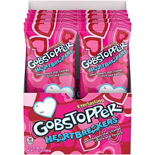 Gobstopper Heartbreakers Valentine's Day Candy, 2.75 Ounce, 8 Count, Pack of 2