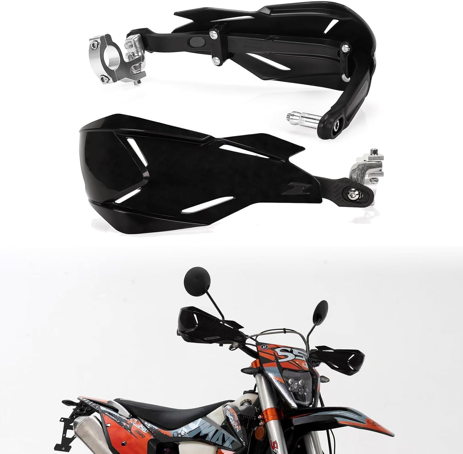 XIGNWU Universal Dirt Bike Handguards,with 7/8 22mm and 1 1
