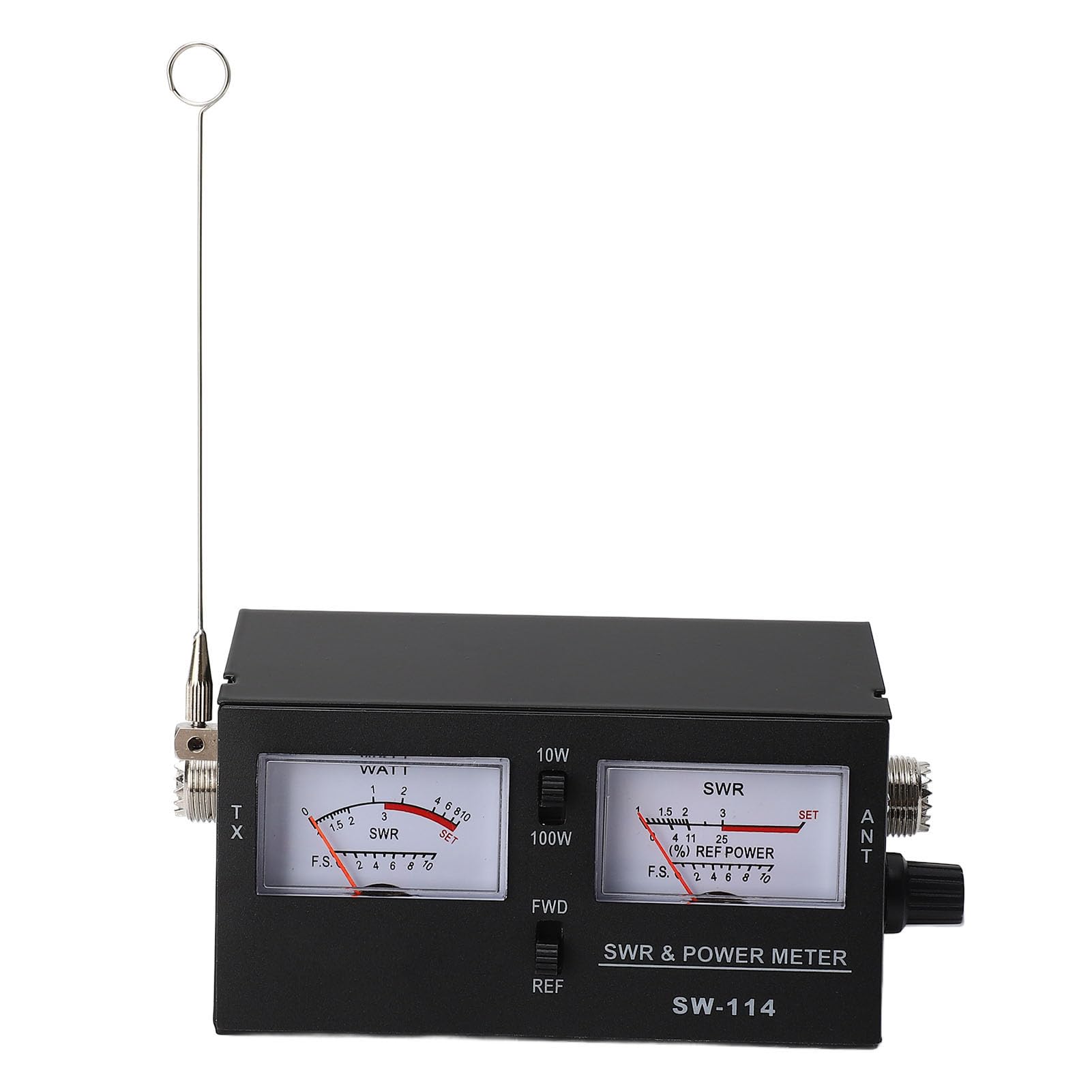 Medidor SWR digital, medidor SWR y medidor de potencia, con conector SO239, alimentado por batería para CB 27 30 MHz