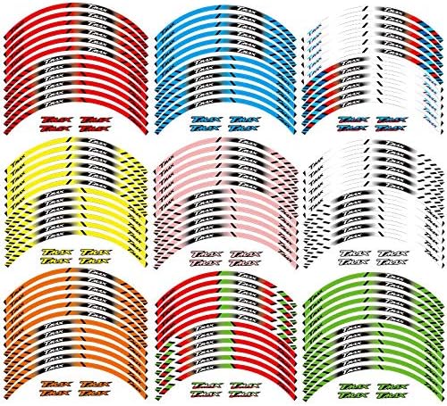 Miniatura 2 de Adhesivos para llantas de banda para Yamaha TMAX TMAX500 TMAX530 500 530 15'' 12 X Bordo Spesso Esterno