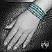 $80 Tag Certified Authentic Navajo Native American Natural Genuine Turquoise Adjustable WRAP Bracelet