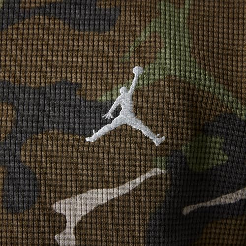 Jordan Brooklyn Essentials Big Kids' Camo Long Sleeve Top (Medium Olive, 95D518-E6F)4