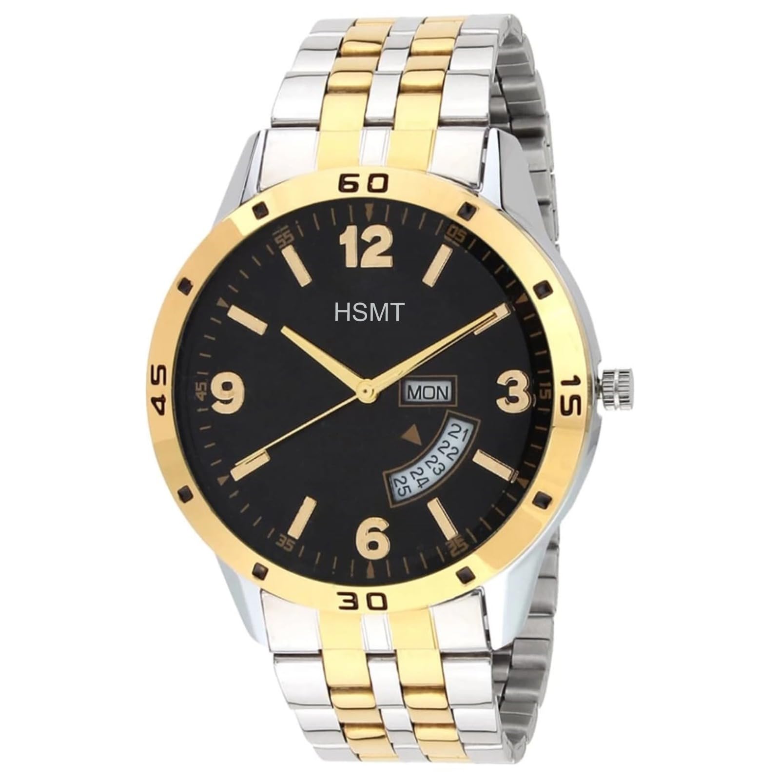 hsmt Premium Analogue Mens and Boys Stainless Steel Gold Watch Model-068 (Pack of 1) (B0CFRM65GR) Amazon Price History, Amazon Price Tracker