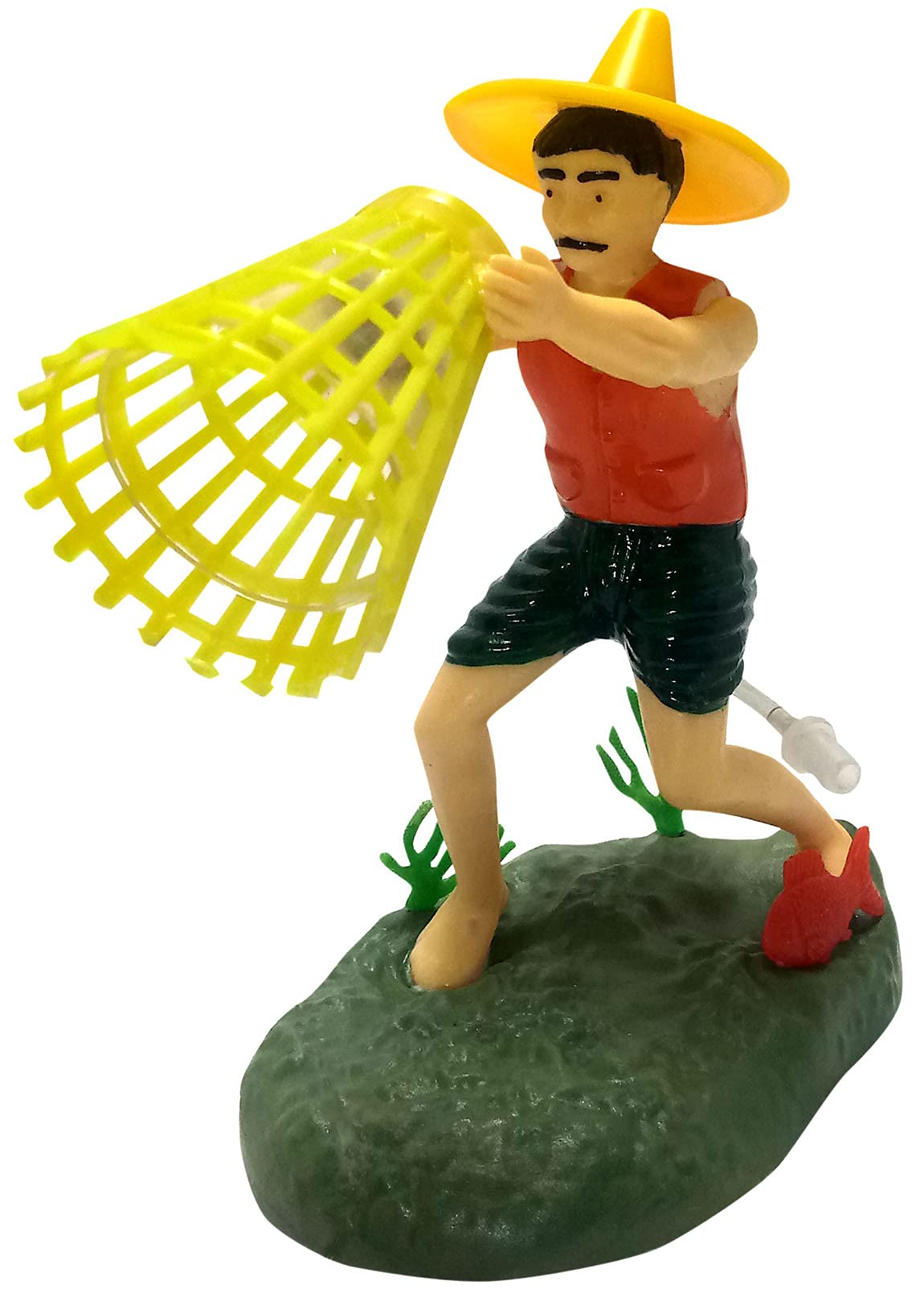 One Top Aquarium Air Operated Decorative Action Fisher Man Toy with Air Bubble Arrangement (B0BP2D33KD) Amazon Price History, Amazon Price Tracker