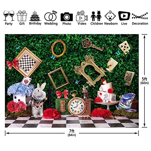 7x5ft Fabric Wonderland Backdrop - Image 3