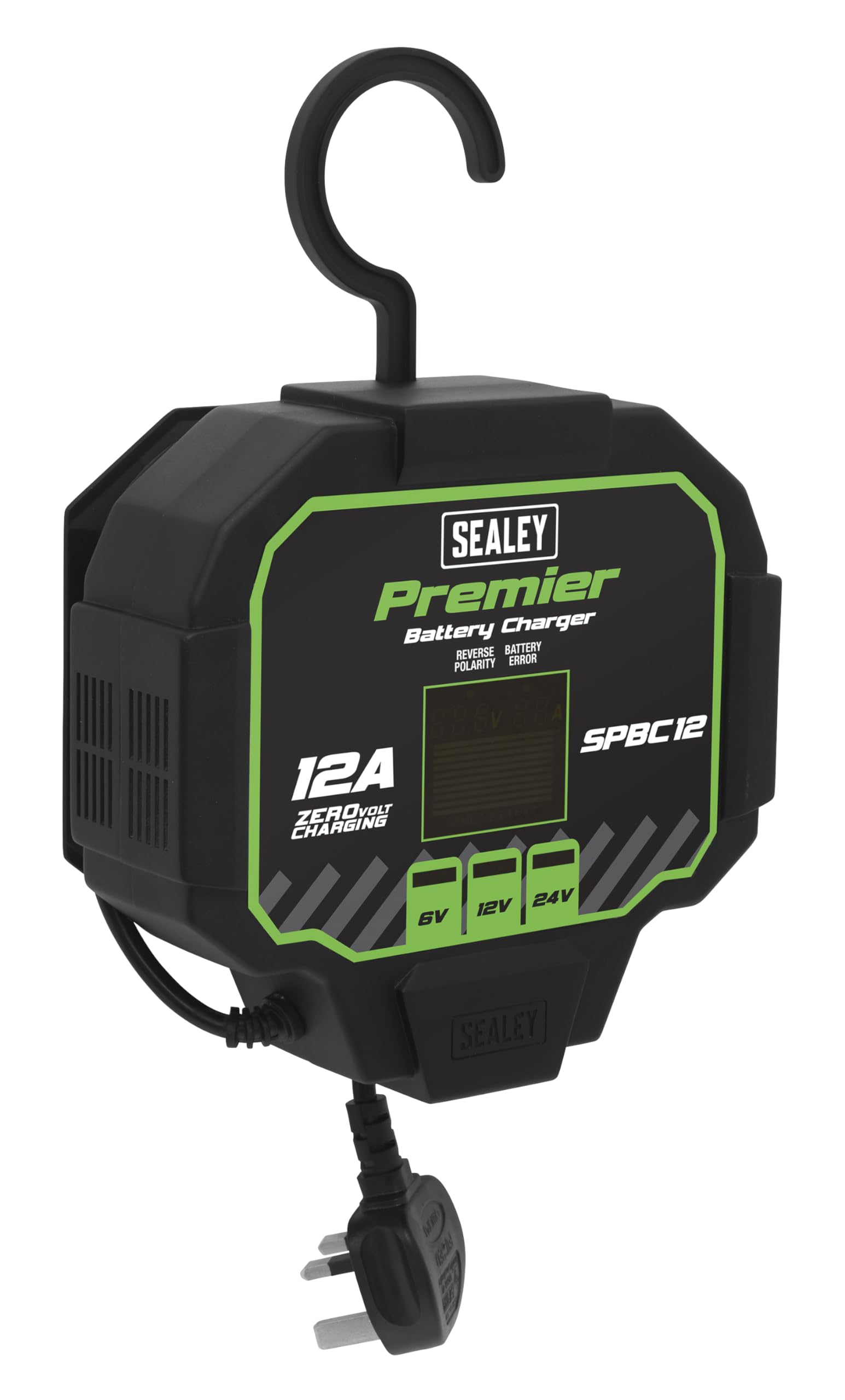 Sealey Premier Fully Automatic Battery Charger & Maintainer 12A SPBC12