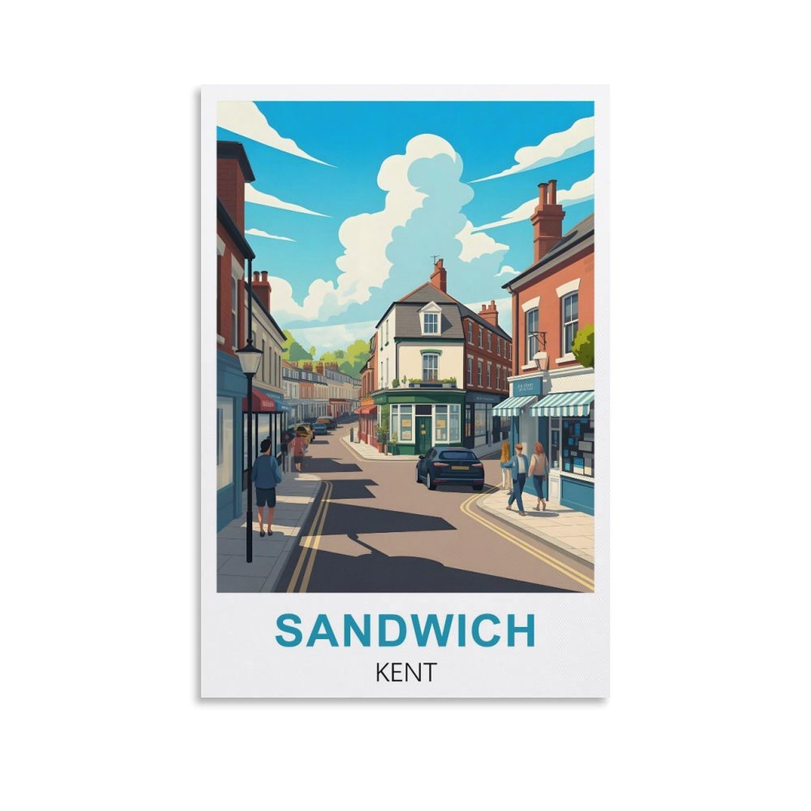 EZMLFA 5D Diamond Painting Kits,Sandwich Kent Diamond Art Kits Adults, Create Your Own Diamond Painting Full Drill Gifts for Home Decor 40x50cm