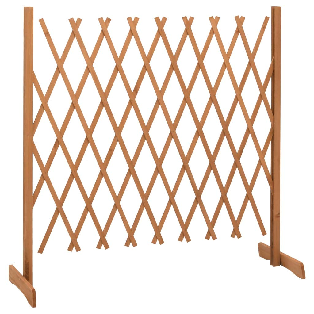 Traliccio da Giardino Arancione 180x100 cm in Legno Massello di Abete Estensibile per Privacy, Divisorio, Barriera per Esterni, Aiuole, Balconi e Cortili