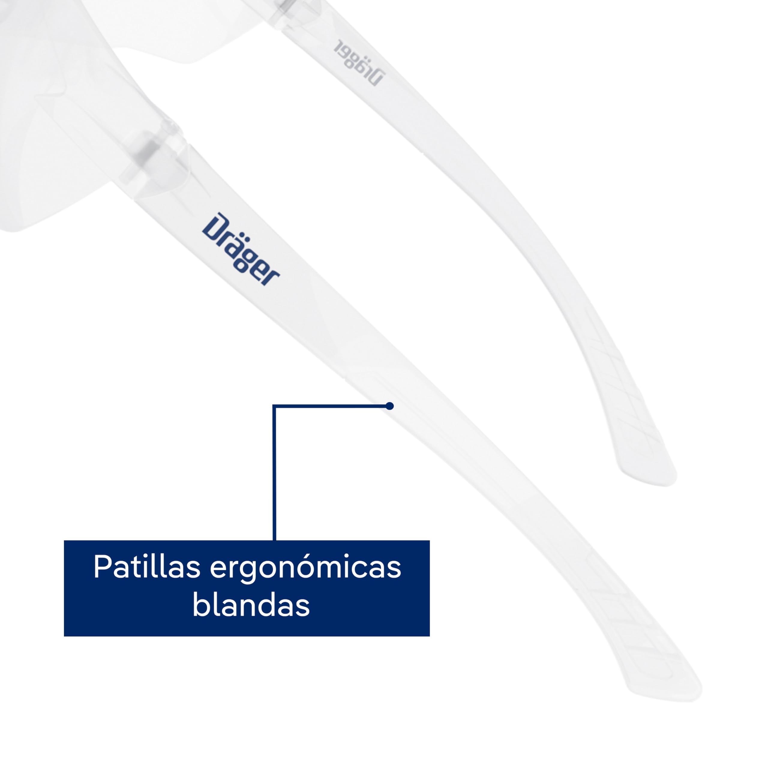 Dräger X-pect 8320 Gafas de Seguridad, Lentes antivaho de protección contra Rayos UV, Ultraligeras para Uso intensivo en Industria, Deporte, Laboratorio