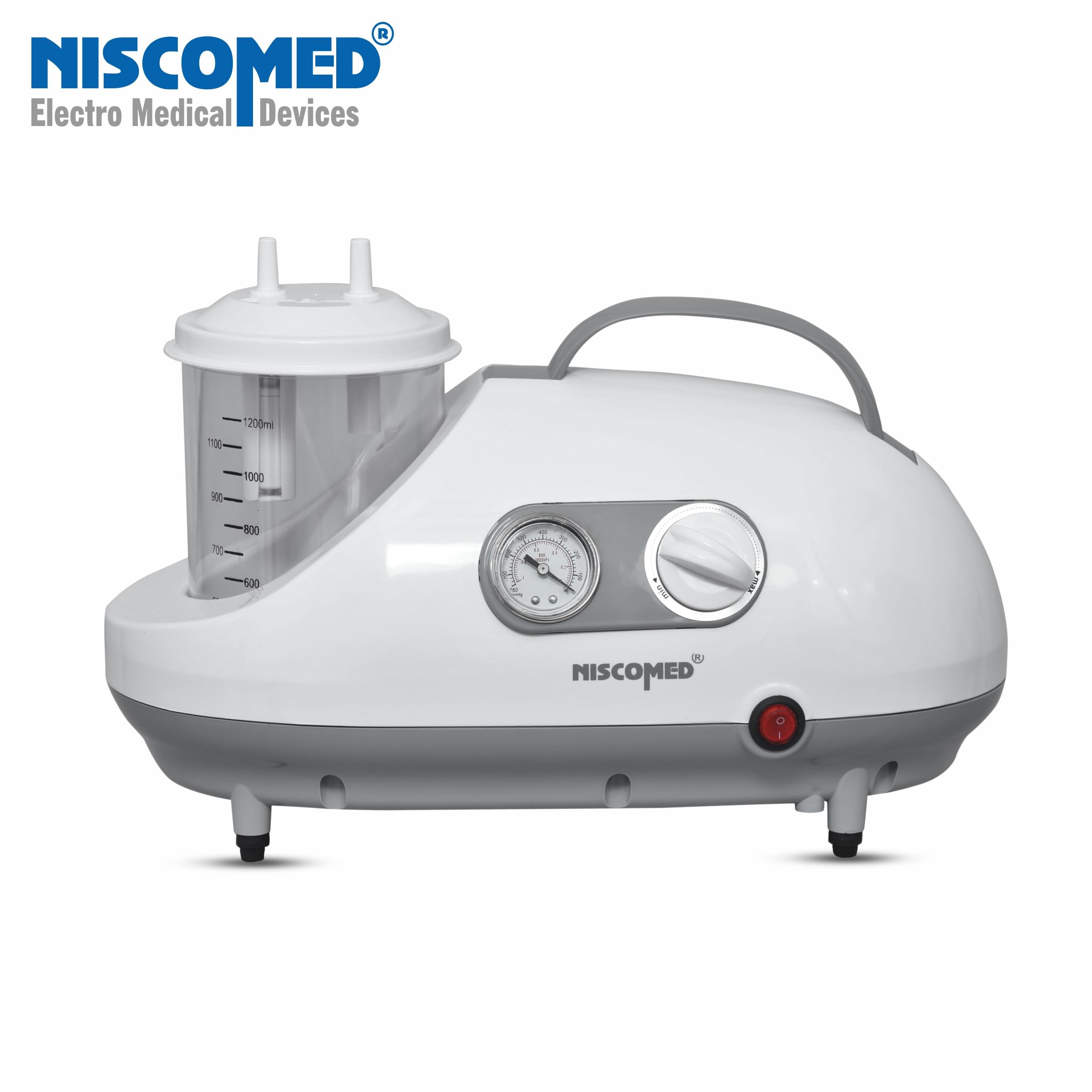 NISCOMED SU-107 Portable Phlegm Suction Machine - Pulse Mode