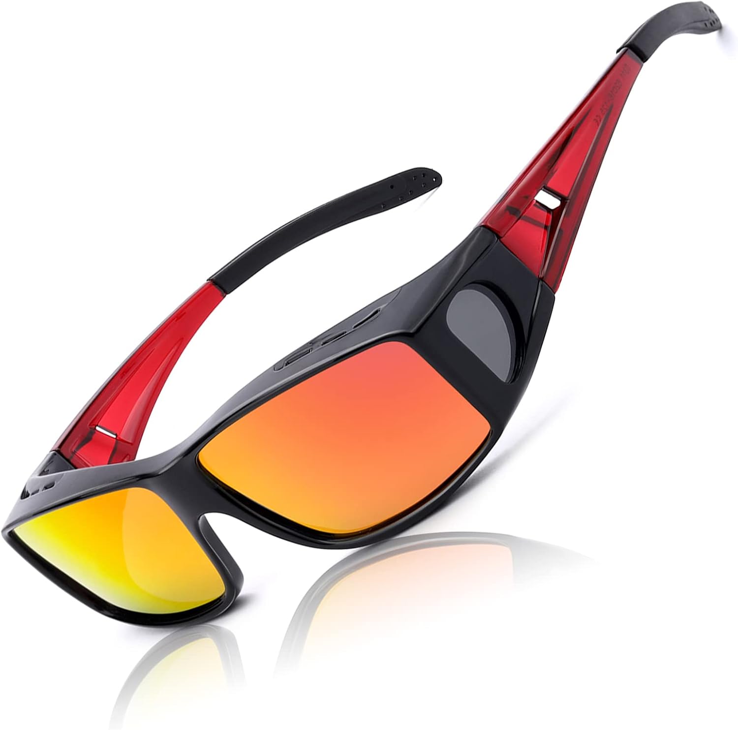 LVIOE Polarised Fit Over Sunglasses for Men Women, Clipon Over Glasses