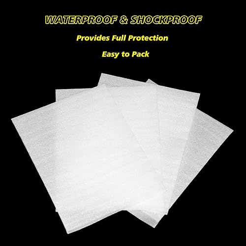 Miniatura 5 de Bolsas de espuma acolchada de 8'' x 10'', 50 piezas de suministros de amortiguación para mudanzas, bolsas de espuma que protegen artículos frágiles,