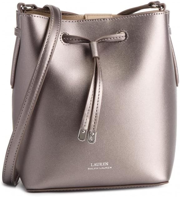 Miniatura 2 de Ahorre en el producto Diseñador para mujer Lauren Dryden Debby II Mini Bolso de cuero con cordón Peltre, Metálico