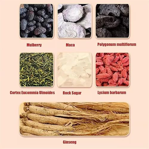 Ginseng Six Treasure Tea, Chinese Kidney Cleansing Tea, Chinese Herbal Kidney Tea Bag for Men (15bag/1box) - Image 7