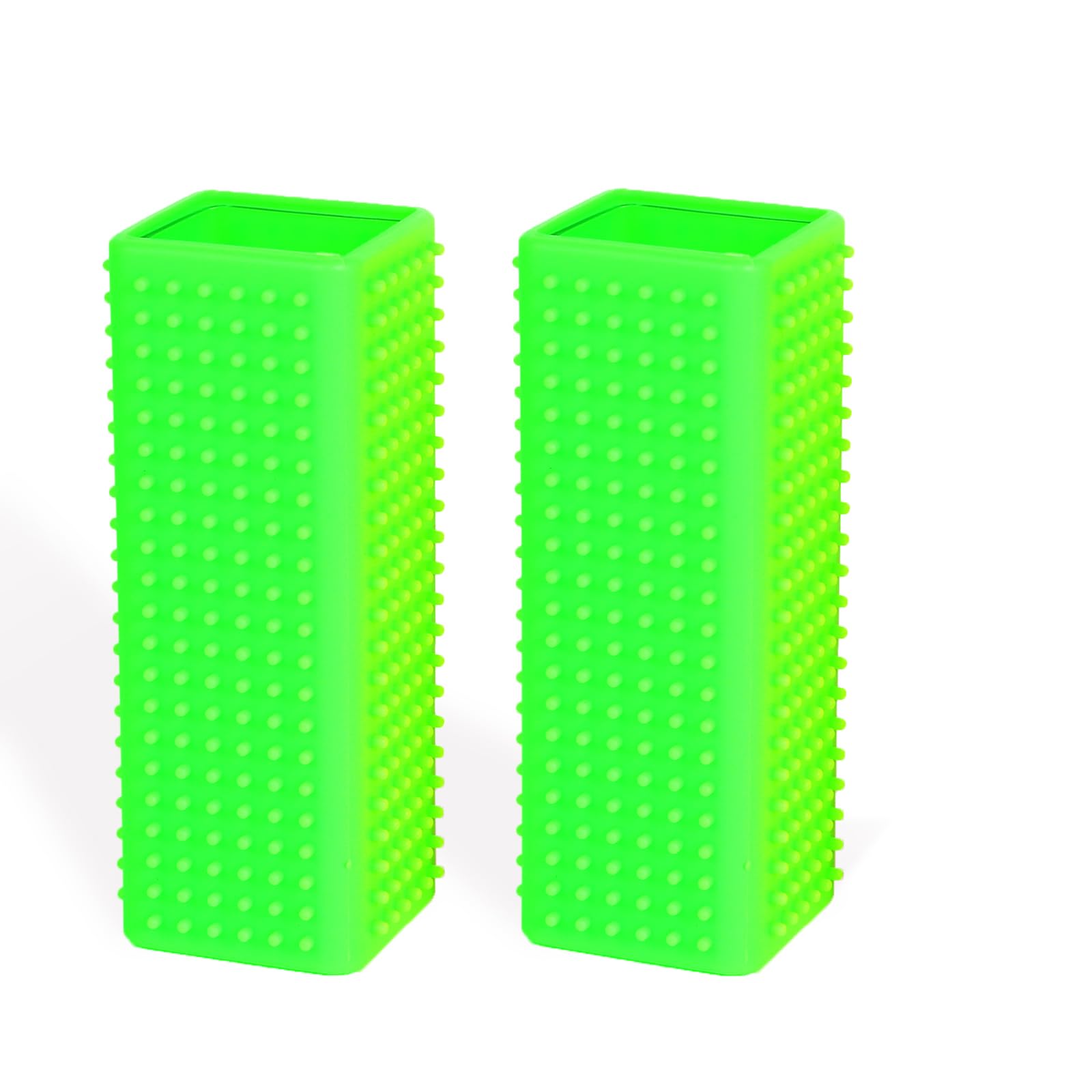 2pcs Pet Dog Cat Hair Remover, Pet Hair Removal Tool, Hollow Cleaner Brush for car，Interior, Furniture, Sofa (green and green)