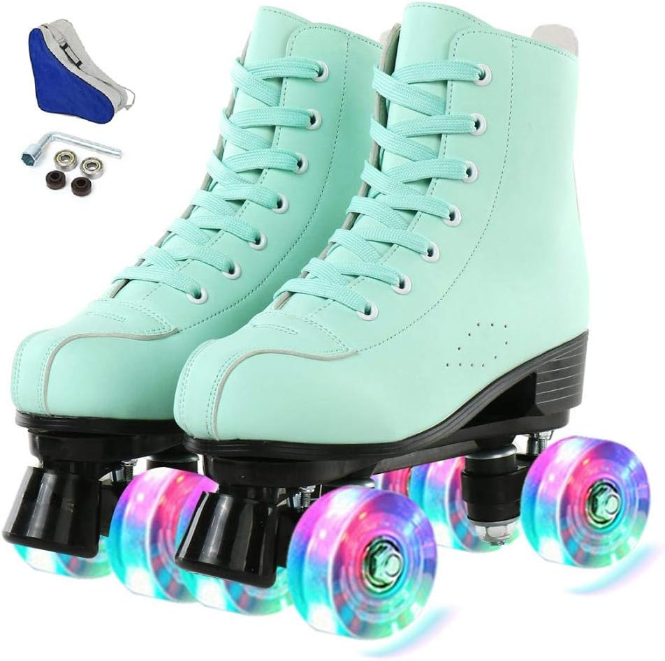 XUDREZ Roller Skates for women Classic Roller Skates Adjustable High-top Roller Skates Double Row Skates for Indoor and Outdoor