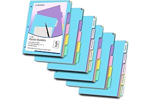5 Tab Pastel Binder Dividers