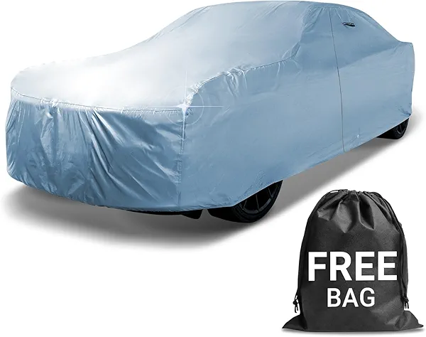 iCarCover 15-Layer Car Cover Waterproof All Weather | Premium Quality Car Covers for Automobiles, UV Protection, El Camino, Impala, Bel Air, Monte Carlo, Galaxie, Charger, Size C21 (See Size Chart)