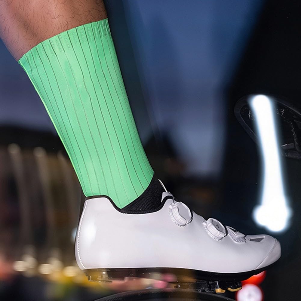 Chaussettes de cyclisme antidérapantes en silicone, résistantes au glissement et à la déformation, pour route, course et fitness