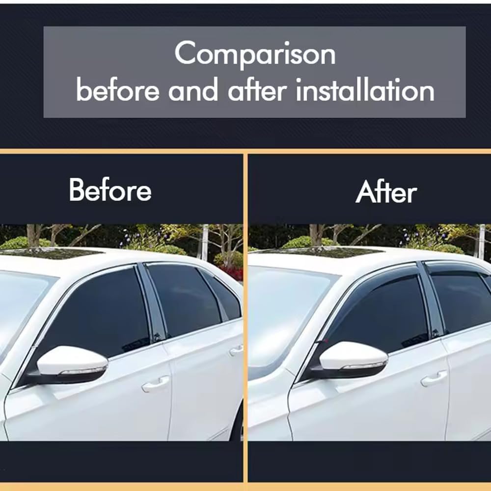 Deflectores de Viento,molduras de Ventanas,Protectores contra La Lluvia y el Humo,para Ebro S800 2024+,Accesorios para Automóviles,4piezas
