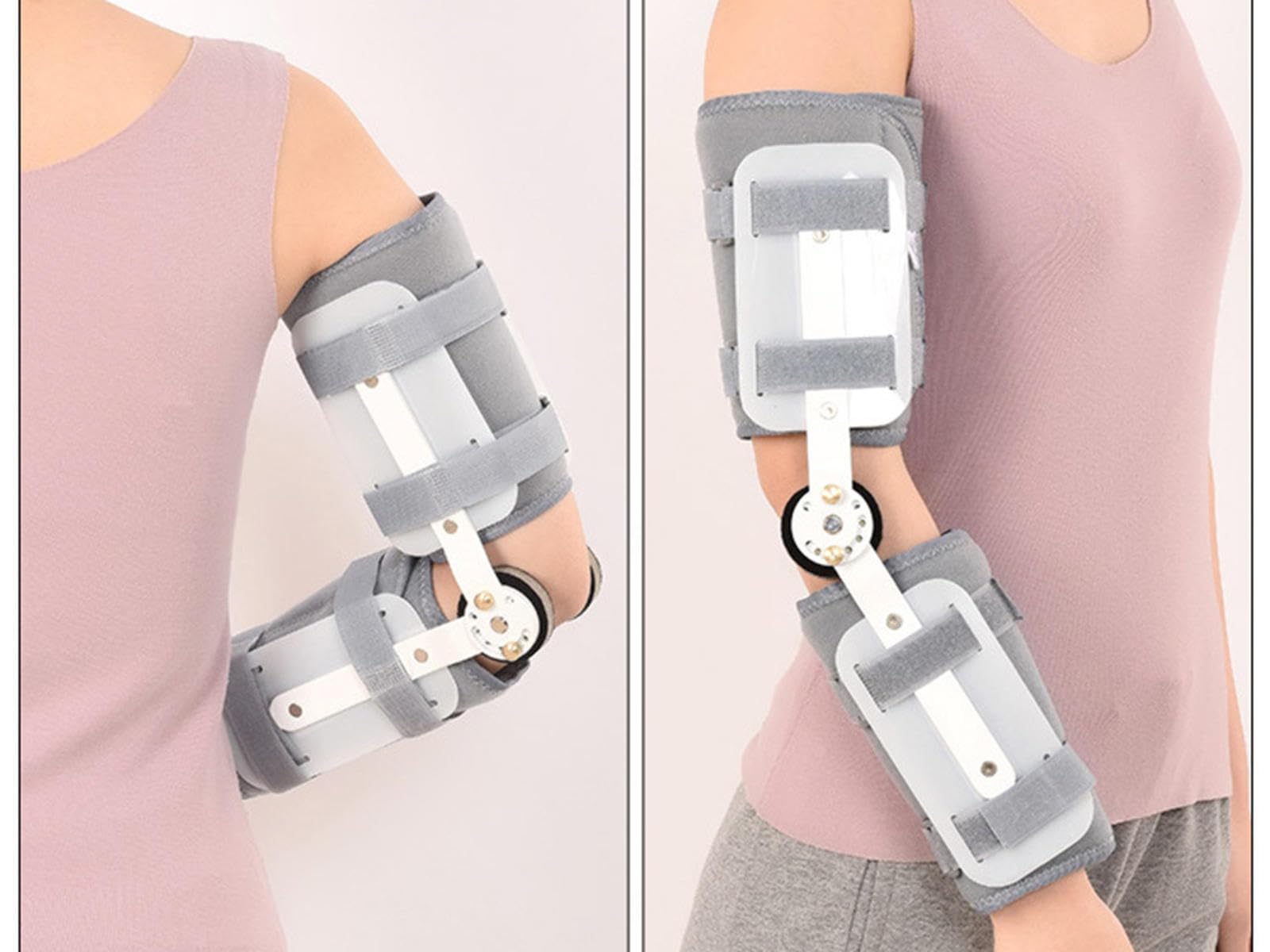 Soporte Fijo para Articulación del Codo Después de Fractura y Dislocación del Brazo Soporte Fijo Inmovilizador de Férula de Codo para Hombres y Mujeres, Talla única,S