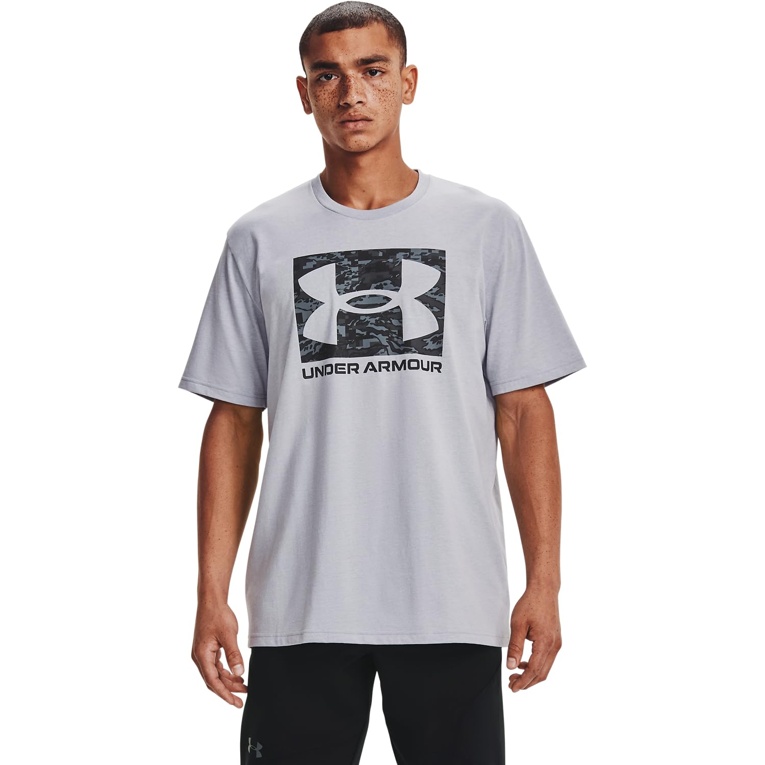 Under Armour Men's Ua ABC Camo Boxed Logo Short Sleeve Short Sleeve Chart