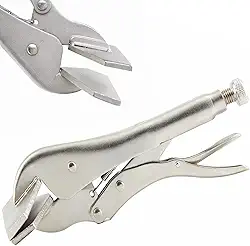 Dobrador de chapa metálica, ferramentas de chapa de travamento de 20 cm, grampos ajustáveis para torno de cabeça chata