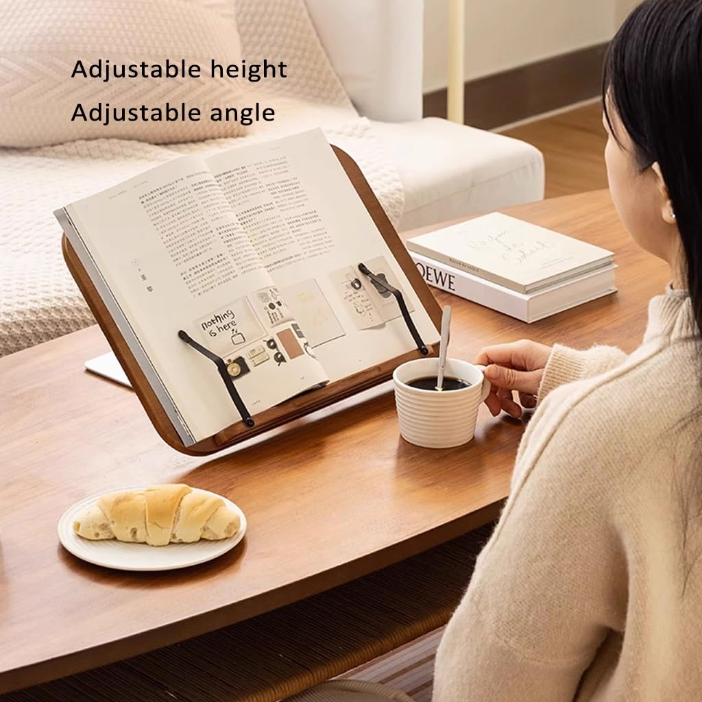 LEGGIO IN LEGNO DA TAVOLO SMALL BOOK MADE IN EUROPE IN MOGANO DESIGN LIBRO CON P