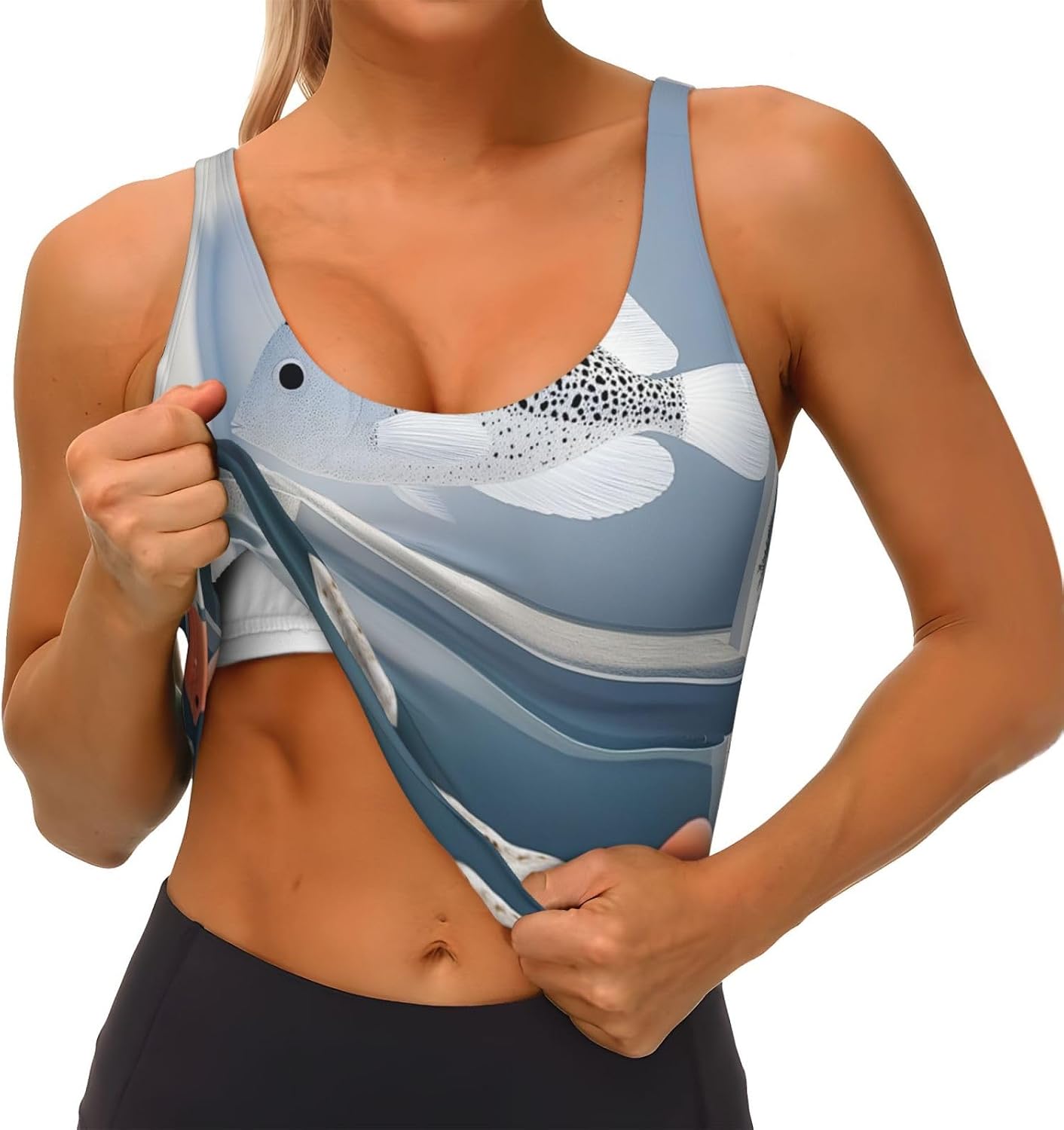 Fish Floating in the Bedroom Women's Sports Bras - High Support Workout Tops for Women, Bralettes with Support