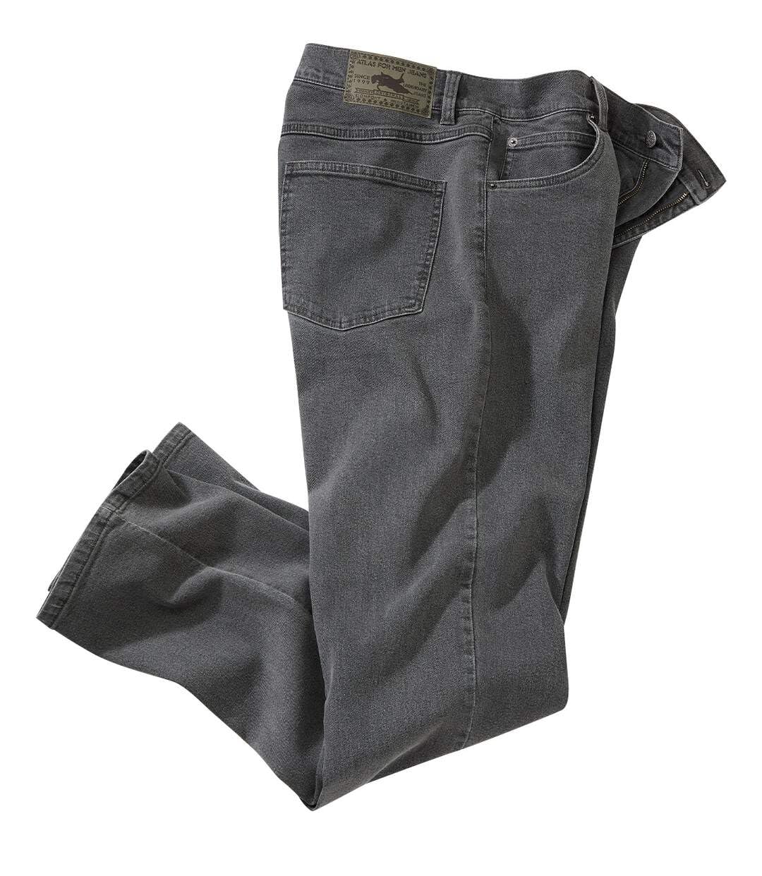 ATLAS FOR MEN - Regular Stretch Jeans Grey - W48