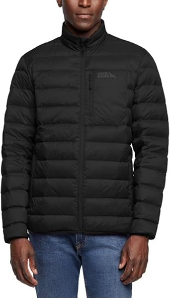 Eddie Bauer Men's Down Packable Jacket (US, Alpha, Large, Regular, Regular, Black)