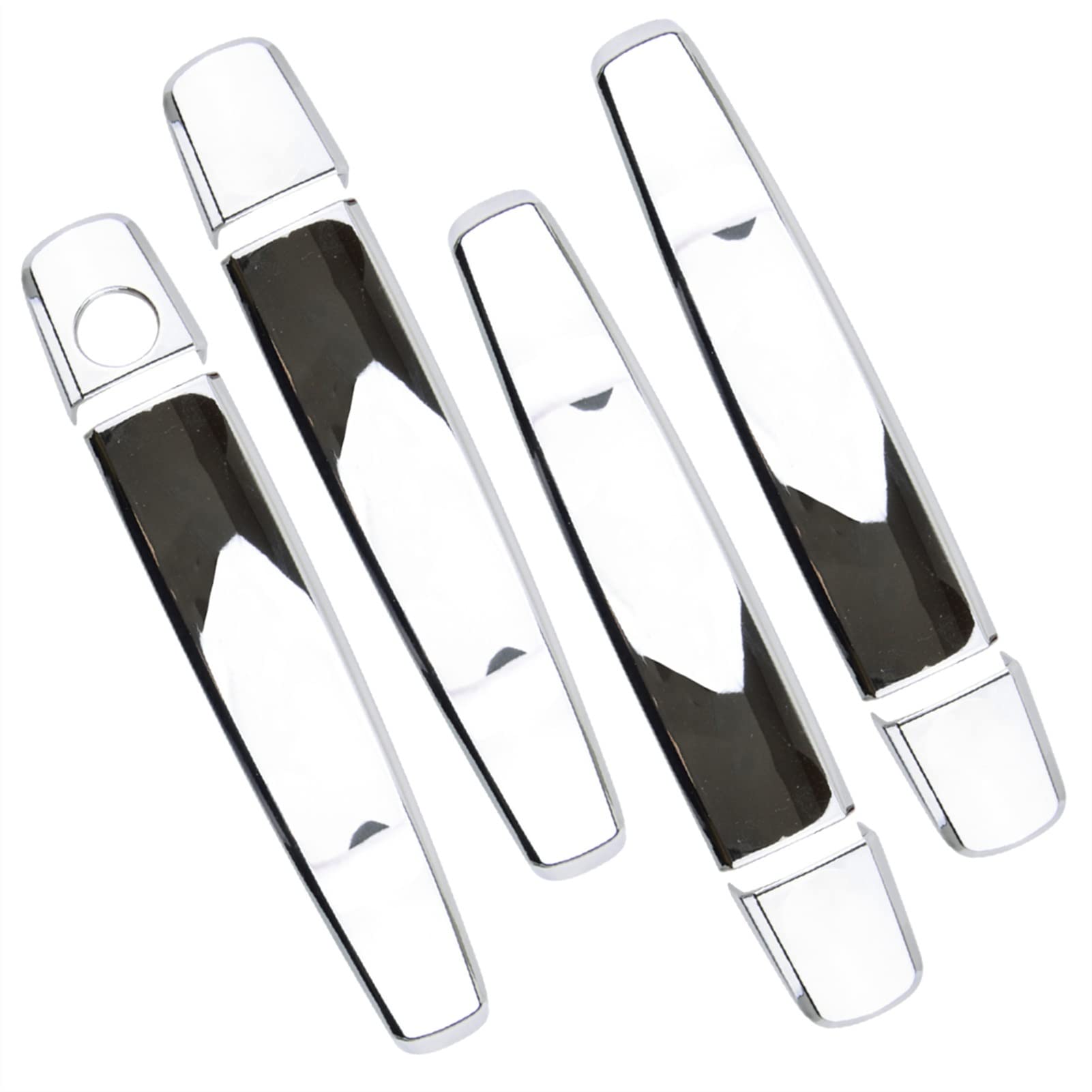 FAHBSTR Exterior Door Handle Cover for Cadillac SRX 2010-2016 8Pcs Exterior Side Door Handle Cover Cap Trims ABS Chrome Silver Fit