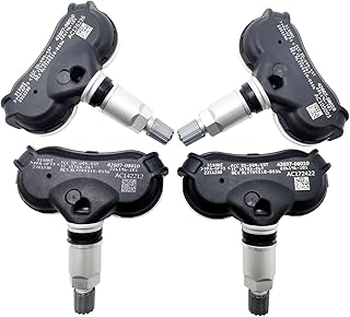 Cheriezing 42607-08010 Programmed Tire Pressure Monitoring System (TPMS) Sensor 315MHz Compatible for 2006-2017 Sienna Sequoia Tundra | Pack of 4
