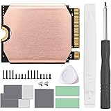 Steam Deck SSD Heatsink Thermal Pad: Haojiaho M.2 2230 NVME SSD Copper Heat Sink with Cooling Thermal Pads for Steam Deck 2230 SSD, SabrentRocket 2230, Rog Ally ssd, Back Cover Opening Tools, 2230T