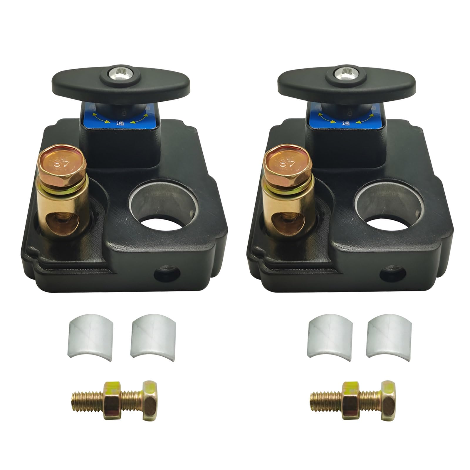 Xanadued 2 Pack Smart Car Battery Disconnect Switch, Heavy Duty Battery Isolator Switches for Cars RVs and Boats