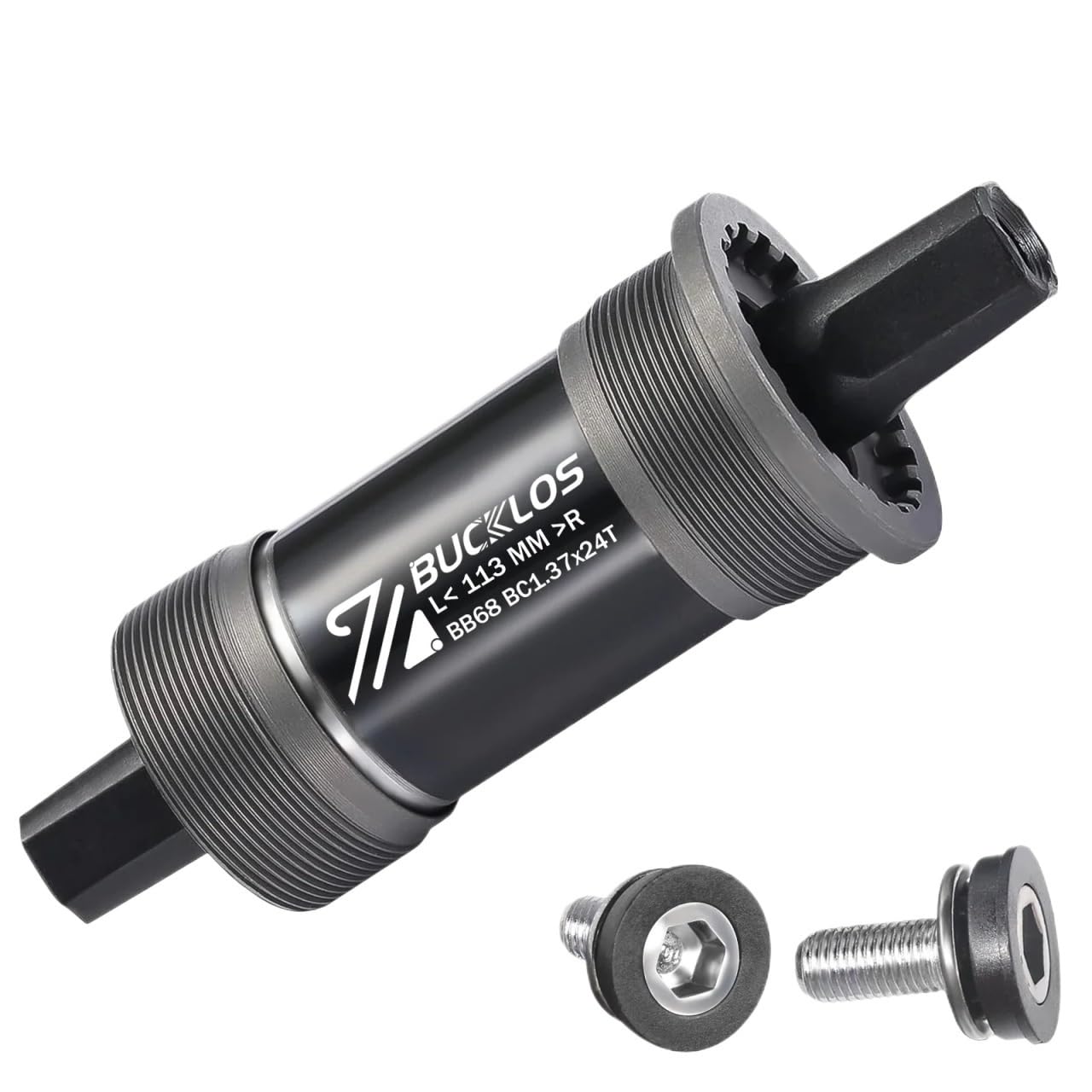 JIASHUNHE Bottom Bracket Square Taper Bicycle Bottom Bracket Smooth Sealed Bearing Mtb Crank Axis For Road Mountain Folding Fat E-bike Bike(BB68-113MM)