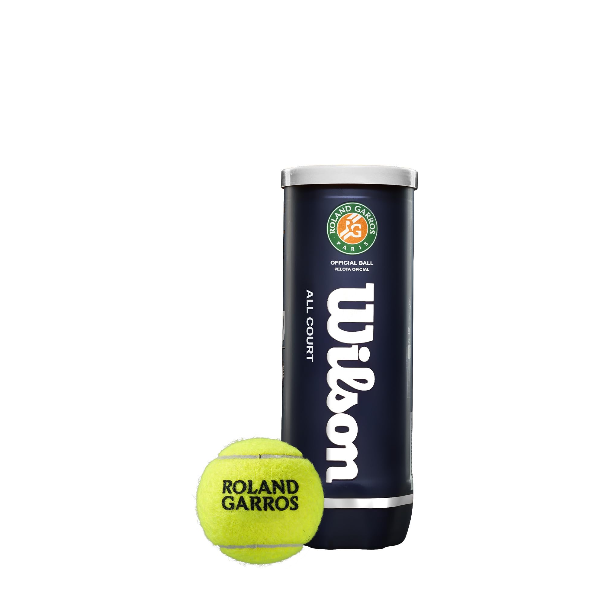 Wilson Roland Garros Tennis Balls 3 Ball Can