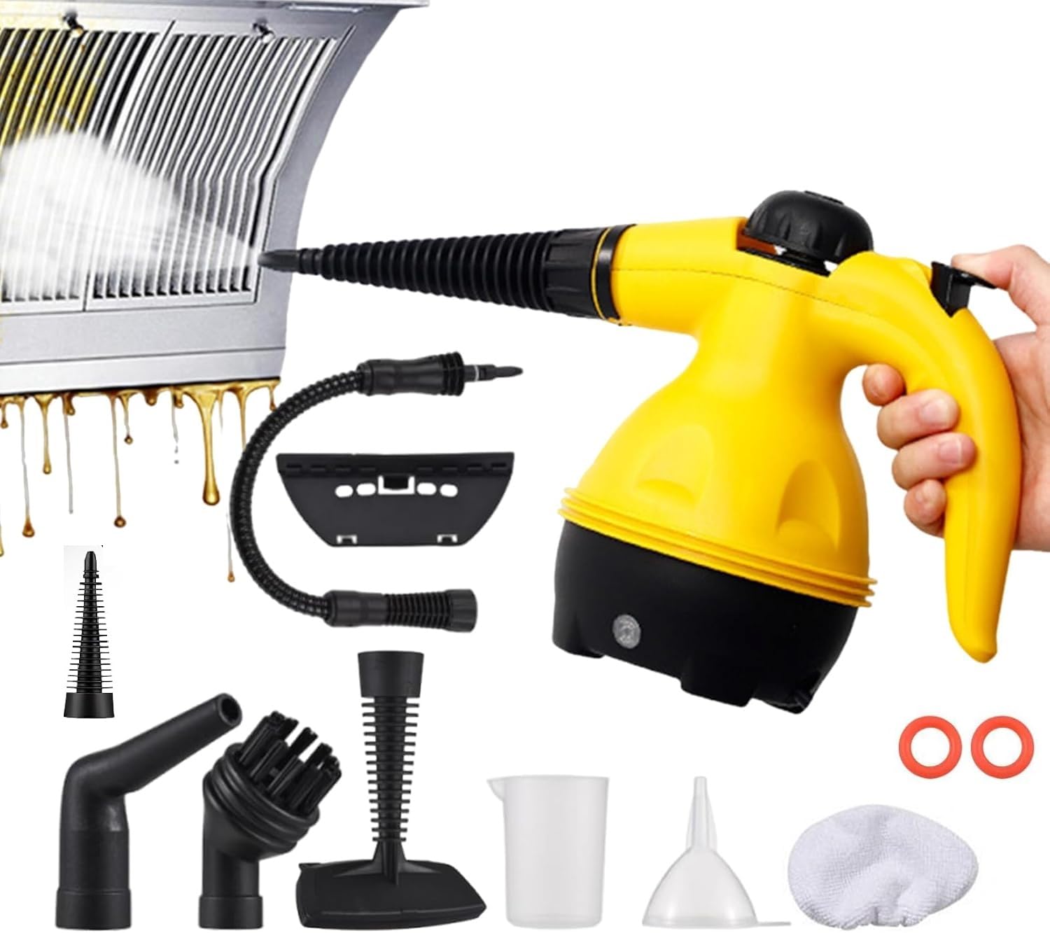 Multi-Purpose Portable Powerful Steamer,Kitchen Bathroom Steam Cleaner,1000W Handheld Steam Cleaner, Upholstery Window Auto Dirt Grease Floor Cleaning Solution-image-47