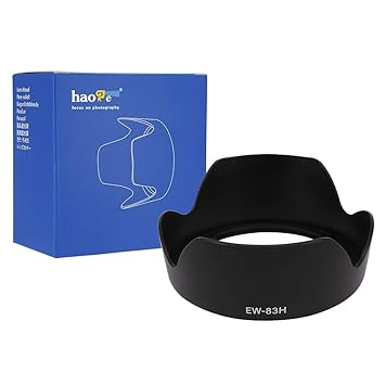 Haoge Bayonet Lens Hood for Canon EF 24-105mm f4L is USM Lens Replaces Canon EW-83H