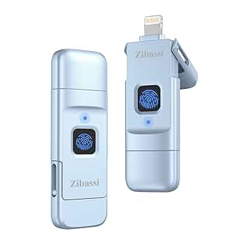 iphoneデータを指紋認証でデータ暗号化 Amazon.co.jp: Zibassi【MFI認証取得 指紋認証】iPhone用USB