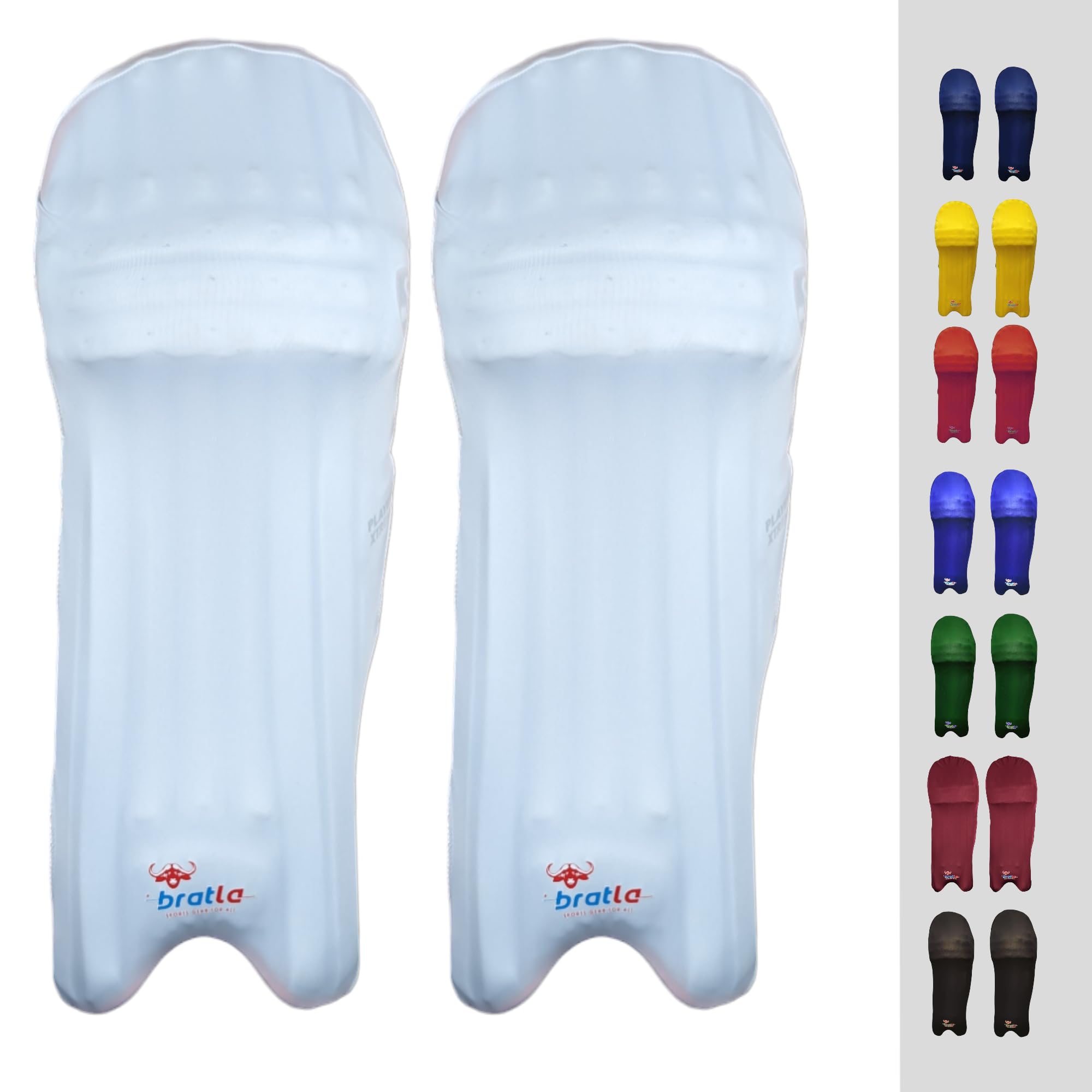 Bratla Cricket Batting Pads Covers Color Fit Neatly on Legguards Easily Put On