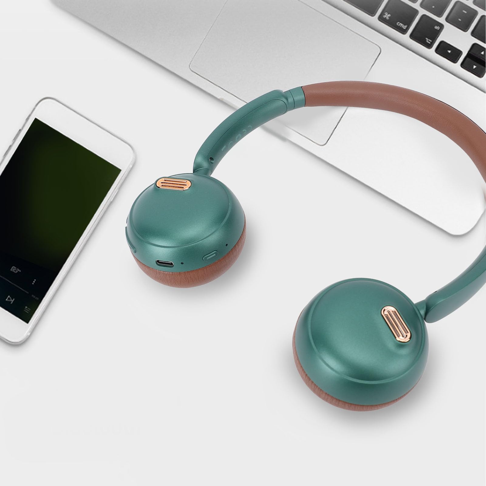 Casque sans Fil Supra-auriculaire, Bluetooth 5.4 ANC 50H (Green)